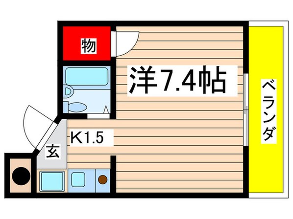 イツフジハイツの物件間取画像